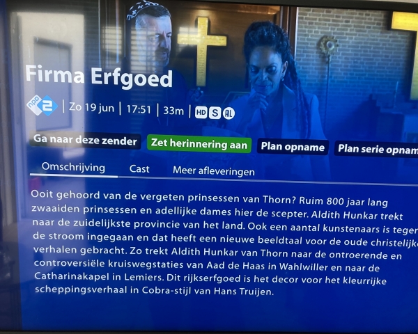 T.V uitzending E.O waarin Thorn . TV Tip! T.V uitzending E.O waarin Thorn . TV Tip!